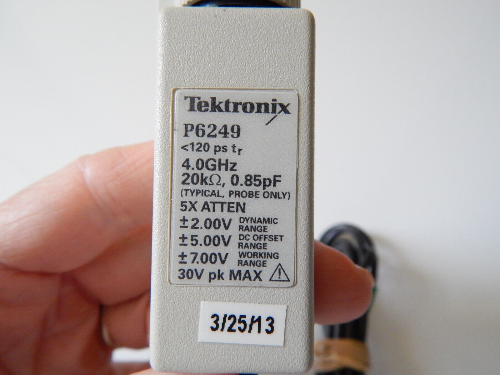 Tektronix P6249 4GHz, 5x Active Probe, 20 kΩ, 1.0pF, 2 in stock Tektronix P6249 4GHz, 5x Active Probe, 20 kΩ, 1.0pF, 2 in stock
